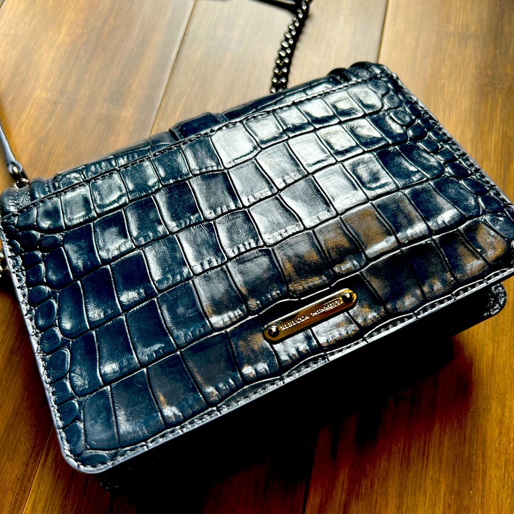 Rebecca Minkoff SM Love Crossbody, Gunmetal, Midnight